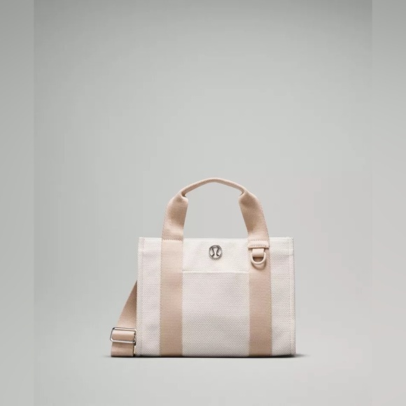 lululemon athletica Handbags - Lululemon Two-Tone Canvas Tote Bag Mini 4.5 L - NWOT
